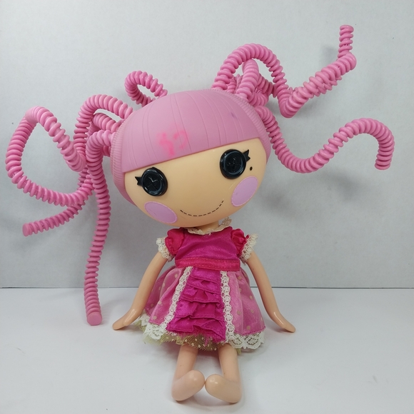 lalaloopsy Other - LalaLoopsy 12" Doll MGA 2010 Button Eyes Silly Pink Hair